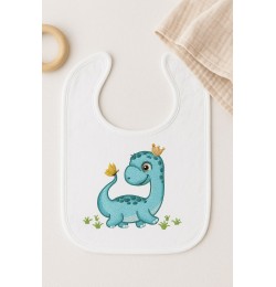 Royal Dino Bib Delight Embroidery Design