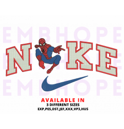 Spiderman Embroidery Design 3 Sizes