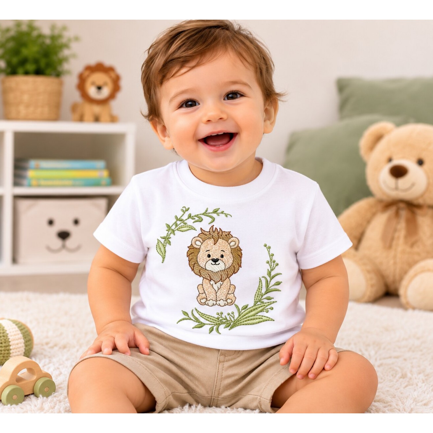 Sweet Little Lion Machine Embroidery Design