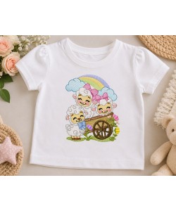 Three Little Lambs Embroidery Design