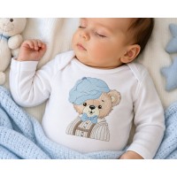 Vintage Teddy Bear Embroidery Design