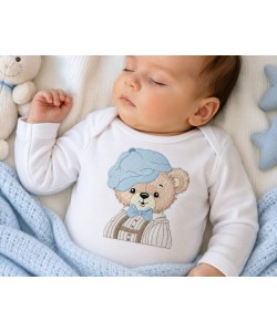 Vintage Teddy Bear Embroidery Design
