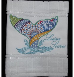 Whale Tail Embroidery Design