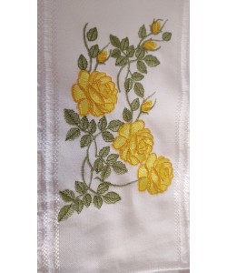 Beautiful Yellow Flowers Embroidery Design