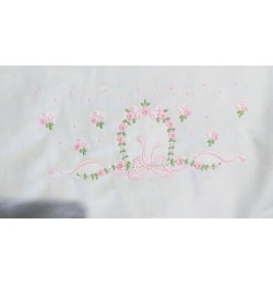 garland flowers and bow Embroidery Design garland flowers and bow Embroidery Design