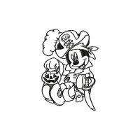 Mickey Haloween Embroidery Design
