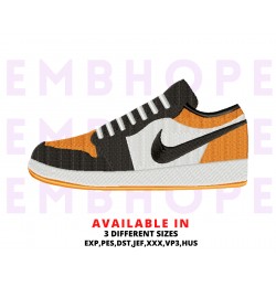 shoes And Logo Sports Embroidery Design 3 Sizes